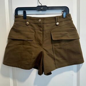 Ramy Brook DIOR shorts Dark Olive Size 8 EUC